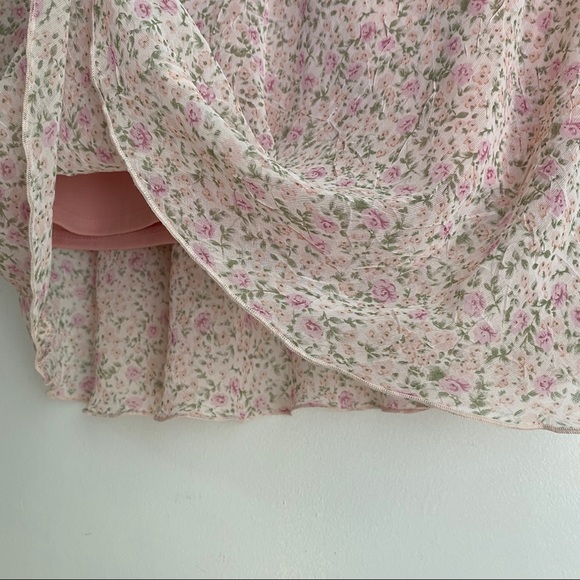 💫SOLD💫  y2k pink floral midi dress - Picture 3 of 5